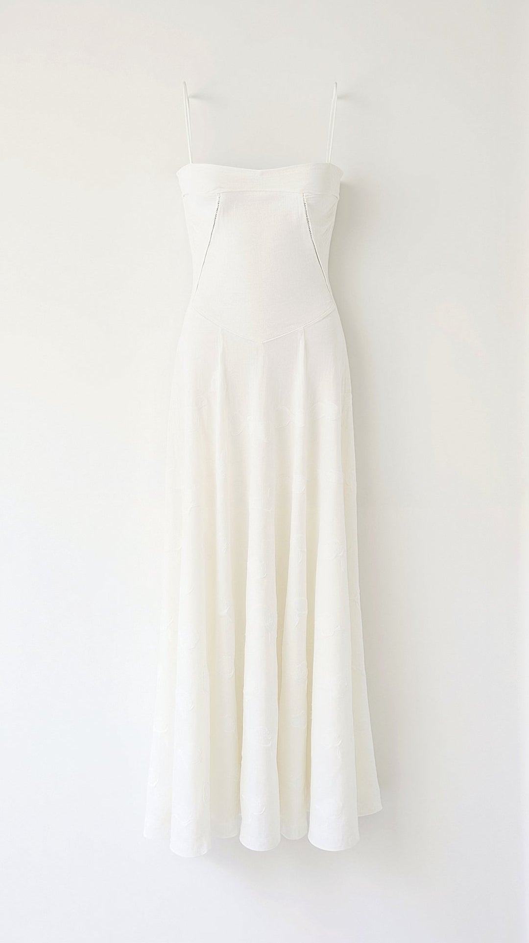 Floral Maxi Dress with Spaghetti Straps and Lace-Up Back Closure