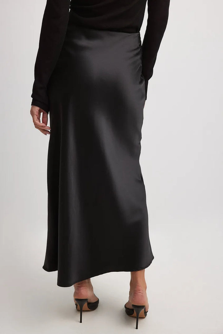 Satin Skirt in Maxi Length