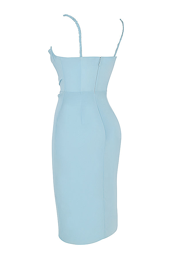 Midi Dress with Corset Detail