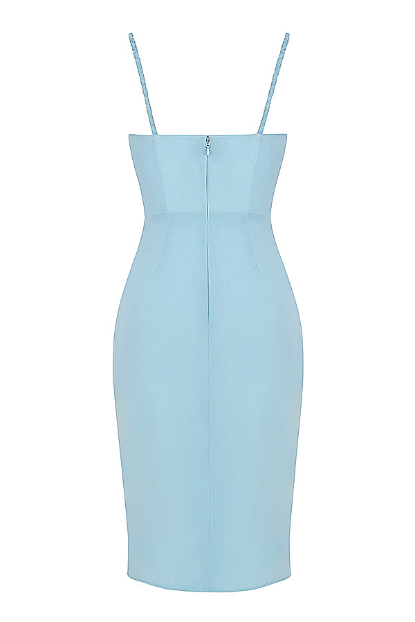 Midi Dress with Corset Detail