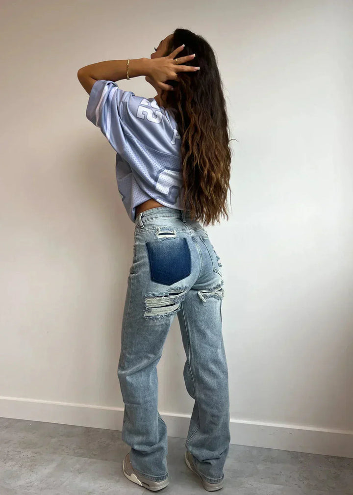 Maya - Vintage Ripped Jeans for Women