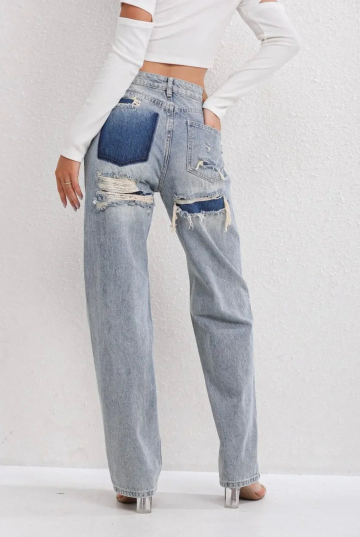 Maya - Vintage Ripped Jeans for Women